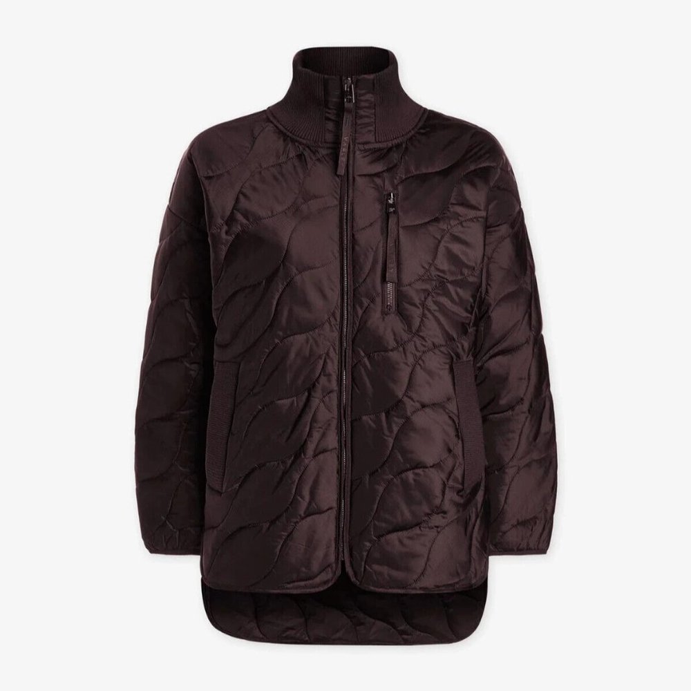 NWT $258 XS Varley Danea Onion Quilted Jacket Coffee Bean Brown Revolve Sold Out